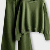 Shelley, Roll-Neck Knitted Jumper & Trousers Set