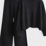 Shelley, Roll-Neck Knitted Jumper & Trousers Set