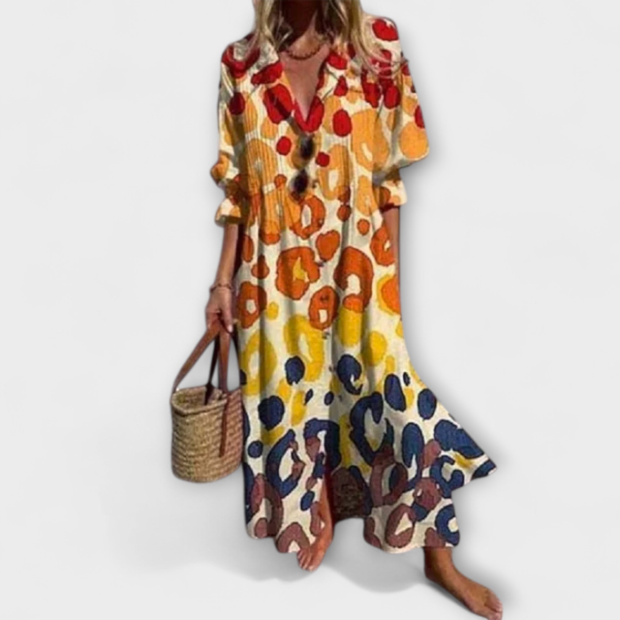 Lila | Flattering Maxi Dress with Tummy Coverage