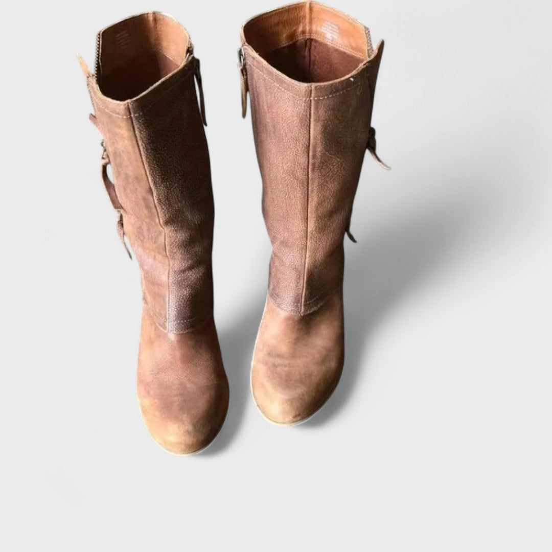 Annabel, Vintage Mid-Calf Ankle Boots