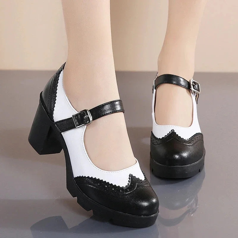 Sylvia Elegant Leather Pumps