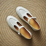 Selina Low-Heel T-Bar Shoes