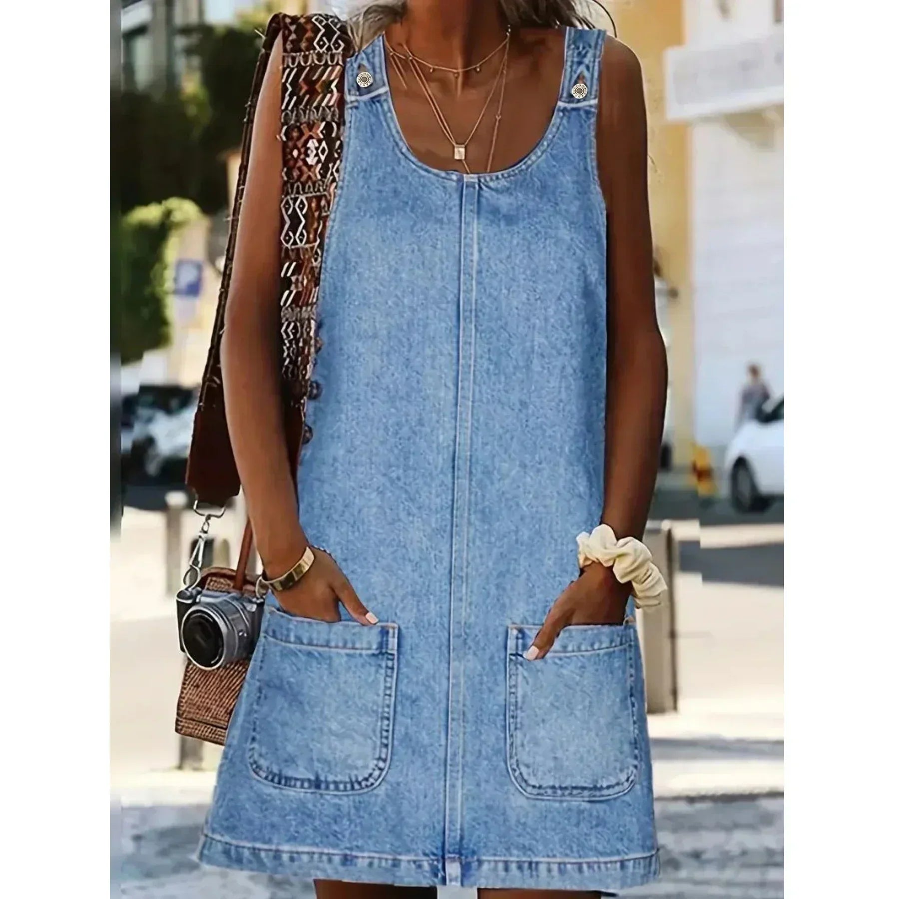 Jessica Casual Denim Dress - view 2