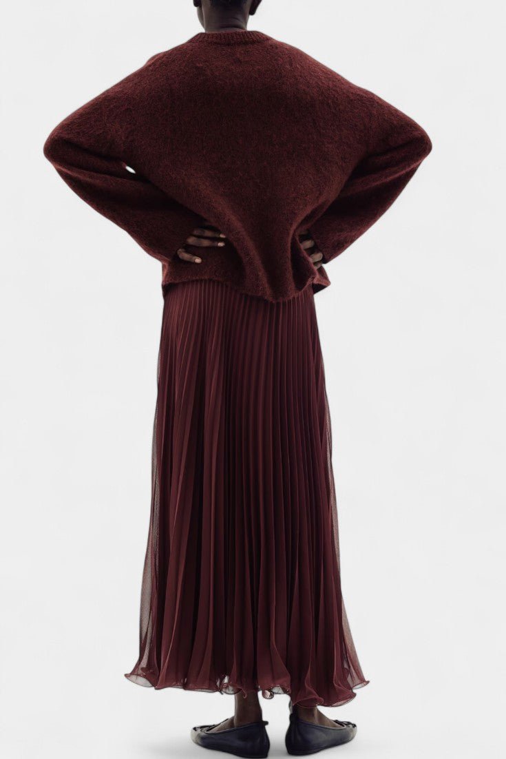 Celeste, Knitted Jumper & Pleated Skirt Set