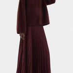 Celeste, Knitted Jumper & Pleated Skirt Set