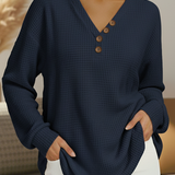 Wilma Simple Jumper with V-Neck - view 2