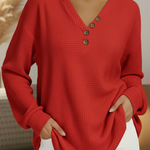 Wilma Simple Jumper with V-Neck - view 3