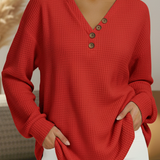 Wilma Simple Jumper with V-Neck - view 3