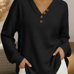 Wilma Simple Jumper with V-Neck - view 4