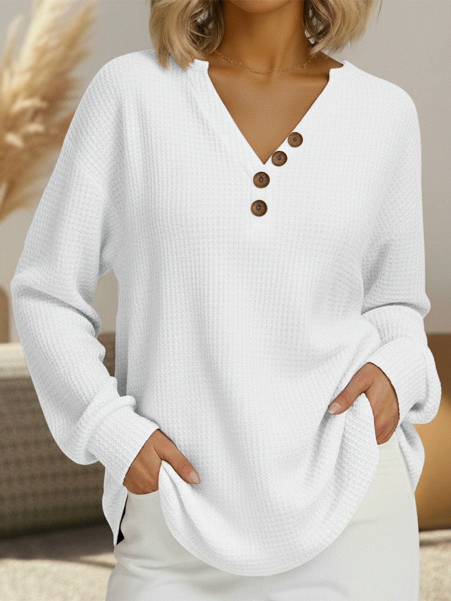 Wilma Simple Jumper with V-Neck