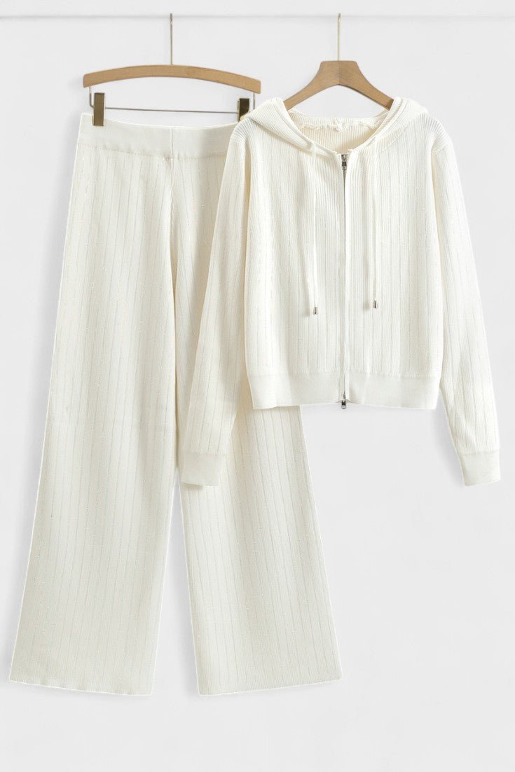 Sheena, Hooded Cardigan & Trousers Set