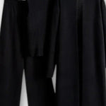 Stacey, Three-Piece Ribbed Knit Set with Trousers