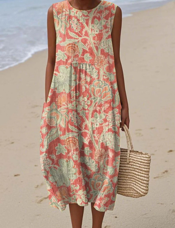Raya Everyday Midi Dress, front view