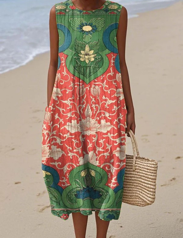 Amara Everyday Midi Dress, front view