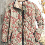 Veronica Dusky Pink Quilted Jacket with Ornamental Pattern - view 2