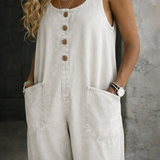 Amelia Vintage Cotton Dungarees - view 9