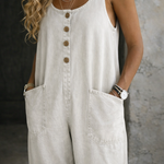 Victoria Vintage-Wash Denim Dungarees - view 4