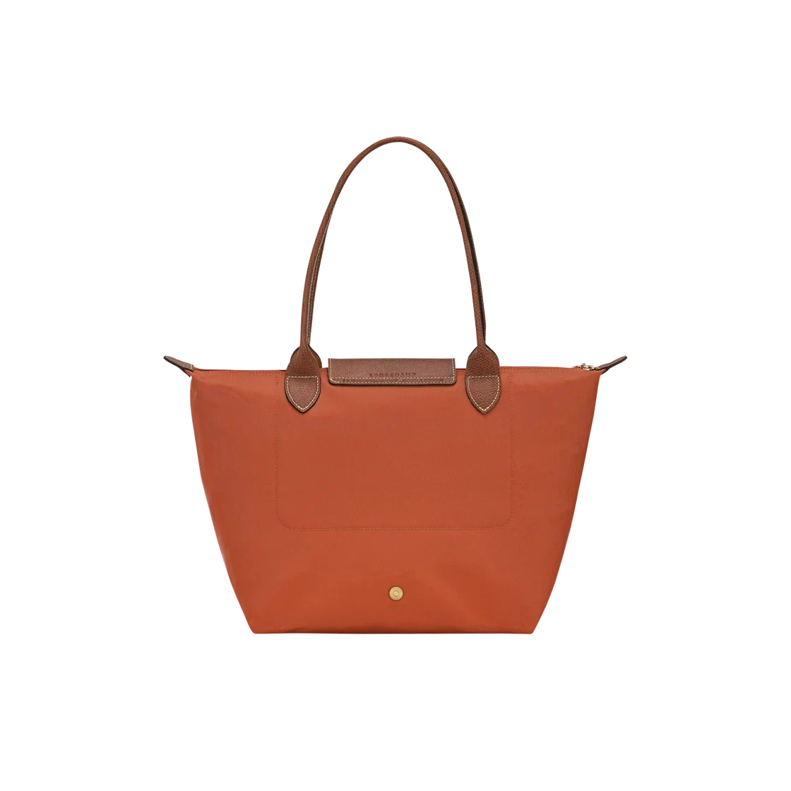 Large Packable Tote Bag, Brick, side view