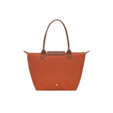 Large Packable Tote Bag, Brick, side view