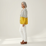 Alice Yellow Polka Dots Print Buttoned Cardigan - view 2
