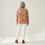 Ann Floral Print Buttoned Casual Cardigan - view 3
