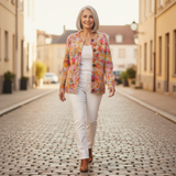 Ann Floral Print Buttoned Casual Cardigan - view 4