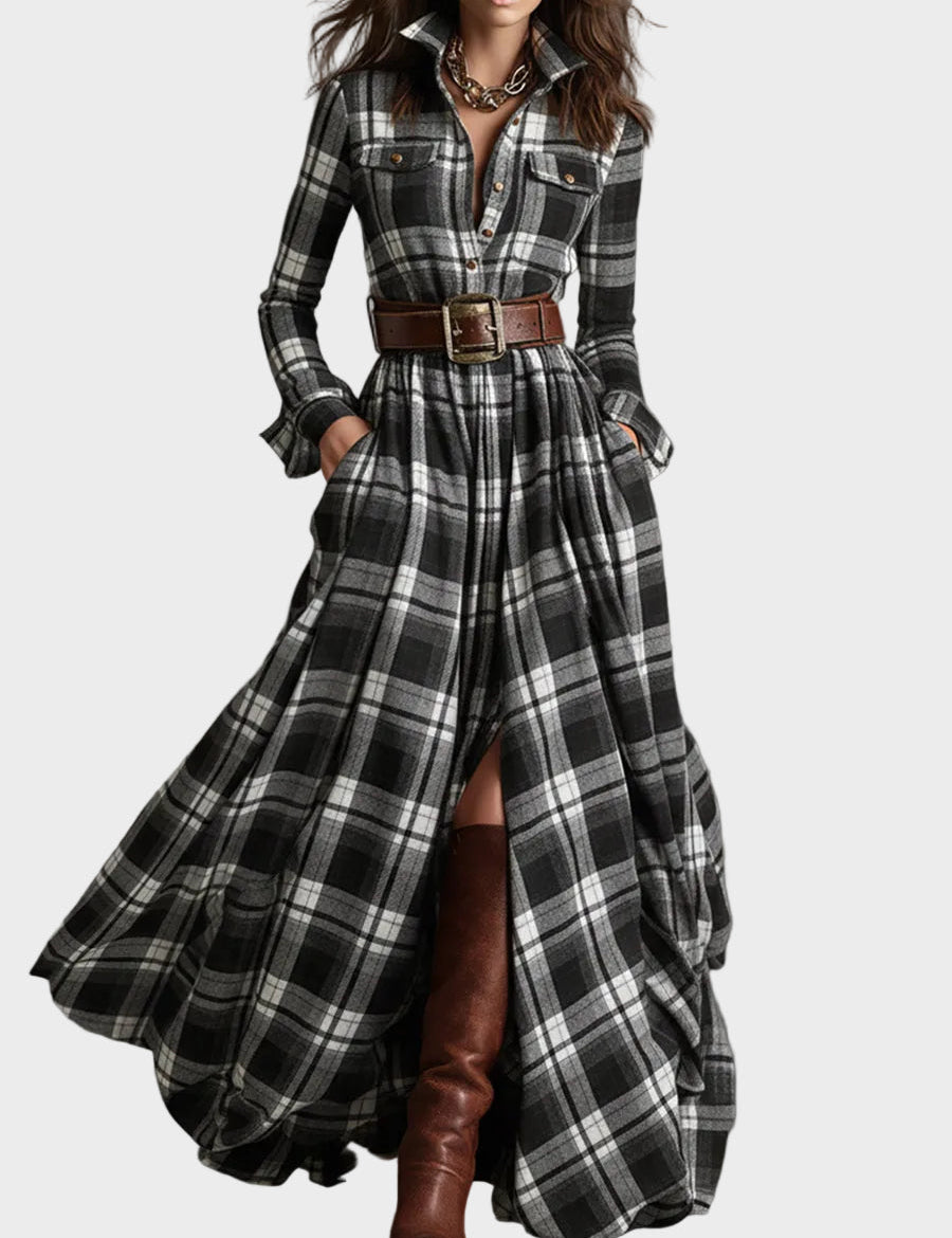 Bernadette Classic Elegant Shirt Dress - view 5