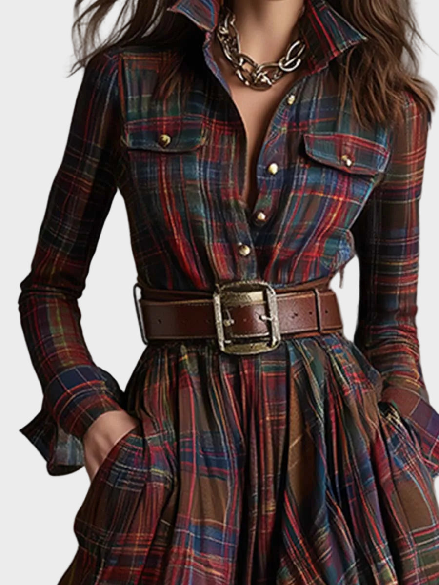 Bernadette Classic Elegant Shirt Dress - view 8