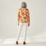 Beverley Maple Leaf Autumn Art Print Buttoned Cardigan - view 3