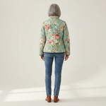 Carys Retro Floral Patterned Quilted Jacket - view 3