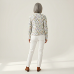 Catherine Floral Pattern Printed Buttoned Cardigan - view 3