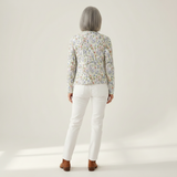 Catherine Floral Pattern Printed Buttoned Cardigan - view 3