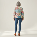 Cicely Charming Floral Quilted Jacket for Women - view 3