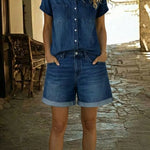 Stephanie Relaxed Short Denim Co-ord Set