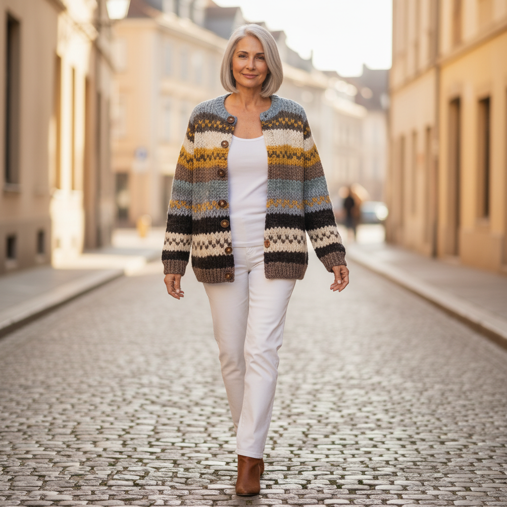 Daisy Floral Autumn Cardigan - view 4