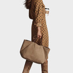 Daphne Polka Dot Faux Leather Midi Dress - view 3