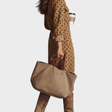 Daphne Polka Dot Faux Leather Midi Dress - view 3