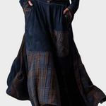 Deirdre Navy Faux Suede Maxi Dress with Belt - view 9
