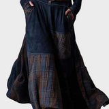 Deirdre Navy Faux Suede Maxi Dress with Belt - view 9
