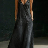 Niamh Long Button-Down Denim Dress - view 7