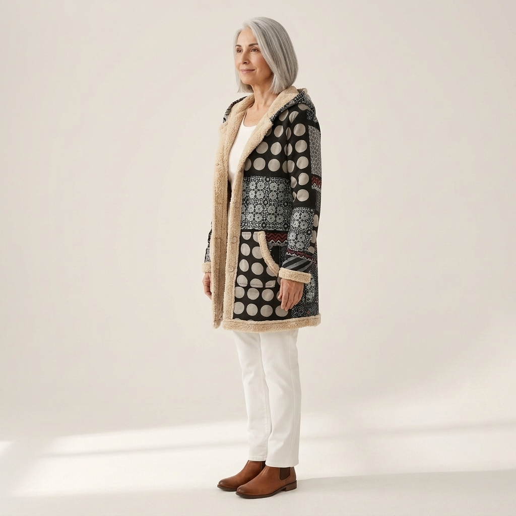 Elise Elegant Mid-Season Coat - view 2