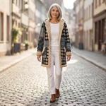 Elise Elegant Mid-Season Coat - view 4