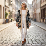 Elise Elegant Mid-Season Coat - view 4