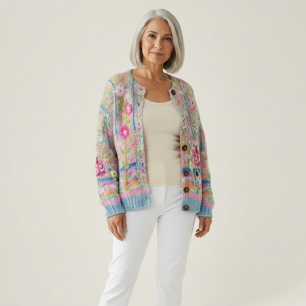 Elodie Floral Autumn Cardigan