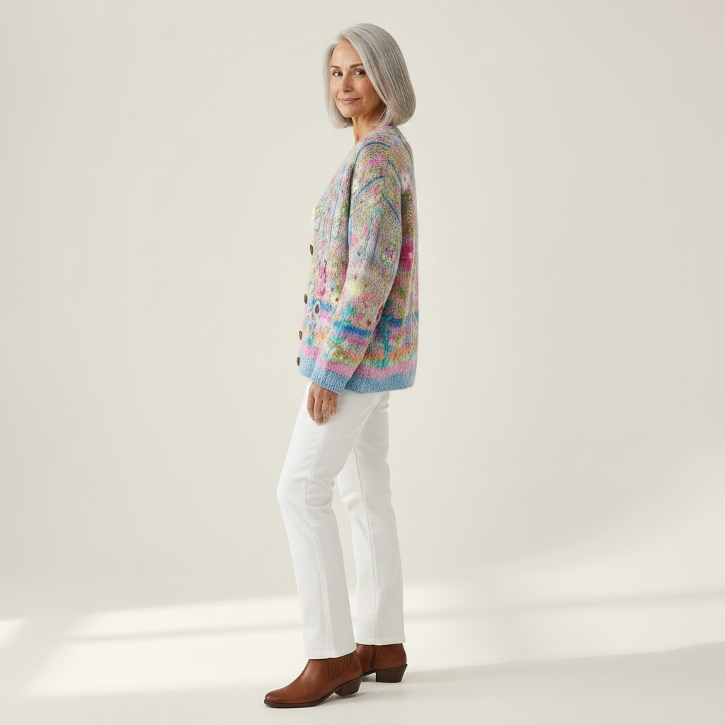 Elodie Floral Autumn Cardigan - view 2