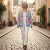 Elodie Floral Autumn Cardigan - view 4