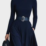 Evangeline Knitted Maxi Dress with High Neck - view 2