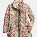 Naya Vintage Floral Casual Quilted Jacket