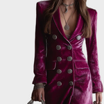 Felicity Velvet Blazer Maxi Dress - view 2