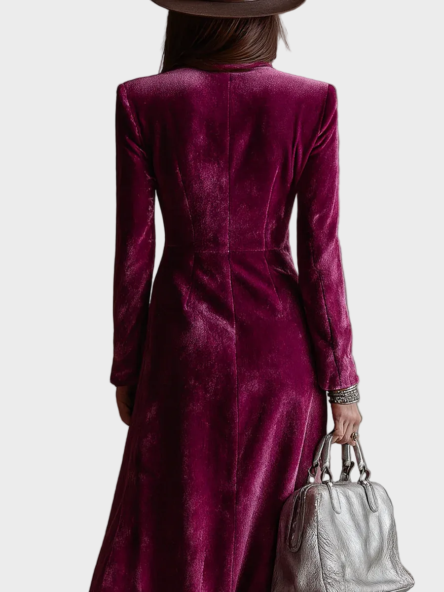 Felicity Velvet Blazer Maxi Dress - view 4